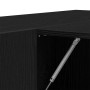 Gabinete de pasillo con estante Roble Negro 97,5 x 37 x 99 cm en Armarios y almacenamiento | Comprar online en Foru.es