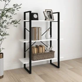 Estantería de madera contrachapada blanco 80x30x105 cm de vidaXL, Librerías y estanterías - Ref: Foro24-806527, Precio: 38,95...