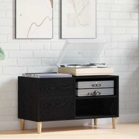 Mueble para discos de vinilo Roble negro 84,5 x 38 x 48 cm en Armarios y almacenamiento | Comprar online en Foru.es