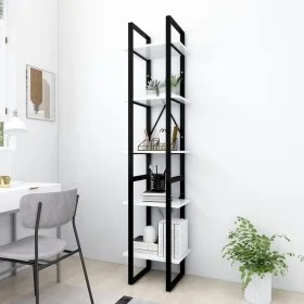 5-tier white plywood shelf 40x30x175cm by vidaXL, Bookcases and shelves - Ref: Foro24-3081968, Price: 80,03 €, Discount: %