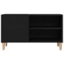 Mueble para discos de vinilo Roble negro 84,5 x 38 x 48 cm en Armarios y almacenamiento | Comprar online en Foru.es