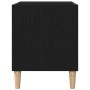 Mueble para discos de vinilo Roble negro 84,5 x 38 x 48 cm en Armarios y almacenamiento | Comprar online en Foru.es