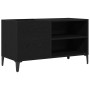 Mueble para discos de vinilo Roble Negro 84,5 x 38 x 48 cm en Armarios y almacenamiento | Comprar online en Foru.es