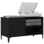 Mueble para discos de vinilo Roble Negro 84,5 x 38 x 48 cm en Armarios y almacenamiento | Comprar online en Foru.es