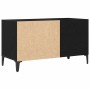 Mueble para discos de vinilo Roble Negro 84,5 x 38 x 48 cm en Armarios y almacenamiento | Comprar online en Foru.es