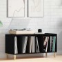Mueble para discos de vinilo Roble Negro 100 x 38 x 48 cm en Armarios y almacenamiento | Comprar online en Foru.es