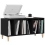 Mueble para discos de vinilo Roble Negro 100 x 38 x 48 cm en Armarios y almacenamiento | Comprar online en Foru.es