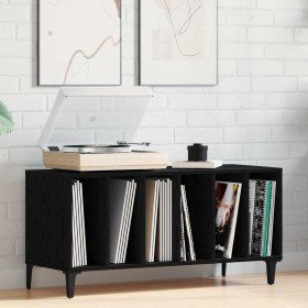Mueble para discos de vinilo Roble Negro 100 x 38 x 48 cm en Armarios y almacenamiento | Comprar online en Foru.es