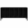 Mueble para discos de vinilo Roble Negro 100 x 38 x 48 cm en Armarios y almacenamiento | Comprar online en Foru.es
