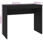Escritorio de madera contrachapada negro 90x40x72 cm de vidaXL, Escritorios - Ref: Foro24-800379, Precio: 42,51 €, Descuento: %