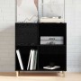 Mueble para discos de vinilo Roble Negro 84,5 x 38 x 89 cm en Armarios y almacenamiento | Comprar online en Foru.es