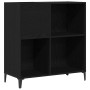 Mueble para discos de vinilo Roble Negro 84,5 x 38 x 89 cm en Armarios y almacenamiento | Comprar online en Foru.es