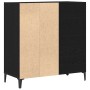 Mueble para discos de vinilo Roble Negro 84,5 x 38 x 89 cm en Armarios y almacenamiento | Comprar online en Foru.es