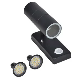Wall light with sensor and LED, stainless steel, black by vidaXL, Outdoor lighting - Ref: Foro24-41097, Price: 38,30 €, Disco...