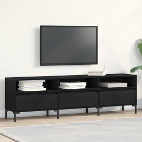 Gabinete de TV con cajón Roble Negro 150 x 30 x 44,5 cm en Muebles TV | Comprar online en Foru.es