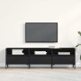 Gabinete de TV con cajón Roble Negro 150 x 30 x 44,5 cm en Muebles TV | Comprar online en Foru.es