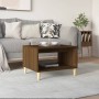 Mesa de centro madera contrachapada marrón roble 60x50x40 cm de vidaXL, Mesas de centro - Ref: Foro24-817521, Precio: 38,09 €...