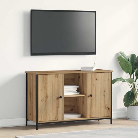 Conjunto de mueble de TV Roble artesanal 101 x 35 x 65 cm en Muebles TV | Comprar online en Foru.es