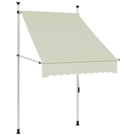 Toldo retráctil de operación manual color crema 100 cm en Toldos | Comprar online en Foru.es