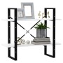 Estantería de 2 niveles madera contrachapada blanco 80x30x70 cm de vidaXL, Librerías y estanterías - Ref: Foro24-806447, Prec...