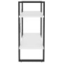Estantería de 2 niveles madera contrachapada blanco 80x30x70 cm de vidaXL, Librerías y estanterías - Ref: Foro24-806447, Prec...