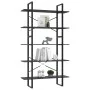 Estantería 5 niveles madera ingeniería gris 100x30x175 cm de vidaXL, Librerías y estanterías - Ref: Foro24-3082000, Precio: 9...