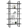 Estantería 5 niveles madera ingeniería gris 100x30x175 cm de vidaXL, Librerías y estanterías - Ref: Foro24-3082000, Precio: 9...
