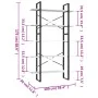 Estantería 5 niveles madera ingeniería gris 100x30x175 cm de vidaXL, Librerías y estanterías - Ref: Foro24-3082000, Precio: 9...