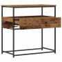 Mesa Consola con cajón Madera envejecida 75 x 40 x 75 cm en Mesas auxiliares | Comprar online en Foru.es