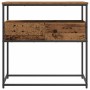 Mesa Consola con cajón Madera envejecida 75 x 40 x 75 cm en Mesas auxiliares | Comprar online en Foru.es