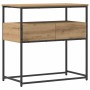 Mesa Consola con cajón Roble artesanal 75 x 40 x 75 cm en Mesas auxiliares | Comprar online en Foru.es