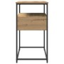 Mesa Consola con cajón Roble artesanal 75 x 40 x 75 cm en Mesas auxiliares | Comprar online en Foru.es
