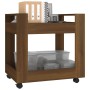 Carrito de escritorio contrachapada marrón roble 60x45x60 cm de vidaXL, Carros e islas - Ref: Foro24-816607, Precio: 43,90 €,...