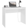 Escritorio de madera contrachapada blanco brillo 90x40x72 cm de vidaXL, Escritorios - Ref: Foro24-800384, Precio: 48,69 €, De...