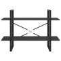 Estantería de 2 niveles madera contrachapada gris 100x30x70 cm de vidaXL, Librerías y estanterías - Ref: Foro24-806469, Preci...