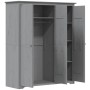 Armario BODO madera maciza de pino gris 151,5x52x176,5 cm de vidaXL, Armarios roperos - Ref: Foro24-355064, Precio: 401,04 €,...