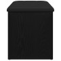 Banco de almacenamiento Roble Negro 82 x 42 x 45 cm en Bancos para recibidores y almacenamiento | Comprar online en Foru.es