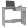 Escritorio de aglomerado gris hormigón 100x50x76 cm de vidaXL, Escritorios - Ref: Foro24-800553, Precio: 62,25 €, Descuento: %