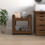 Carrito de escritorio contrachapada marrón roble 60x45x60 cm de vidaXL, Carros e islas - Ref: Foro24-816607, Precio: 43,90 €,...