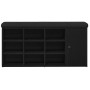 Banco de almacenamiento Roble Negro 102 x 32 x 50 cm en Bancos para recibidores y almacenamiento | Comprar online en Foru.es