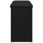 Banco para zapatos Negro 80 x 30 x 48 cm Madera contrachapada en Bancos para recibidores y almacenamiento | Comprar online en Fo