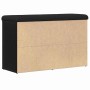 Banco para zapatos Negro 80 x 30 x 48 cm Madera contrachapada en Bancos para recibidores y almacenamiento | Comprar online en Fo