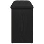 Banco para zapatos con estante Roble Negro 102 x 32 x 50 cm en Bancos para recibidores y almacenamiento | Comprar online en Foru