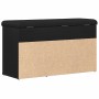 Banco para zapatos Negro 80 x 30 x 45 cm Madera contrachapada en Bancos para recibidores y almacenamiento | Comprar online en Fo