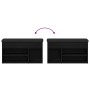 Banco para zapatos Negro 80 x 30 x 45 cm Madera contrachapada en Bancos para recibidores y almacenamiento | Comprar online en Fo