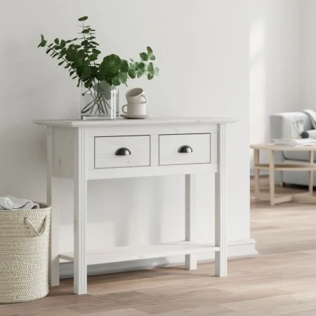 Mesa consola BODO madera maciza de pino blanco 90x34,5x73 cm de vidaXL, Mesas auxiliares - Ref: Foro24-355071, Precio: 102,43...