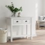 Mesa consola BODO madera maciza de pino blanco 90x34,5x73 cm de vidaXL, Mesas auxiliares - Ref: Foro24-355071, Precio: 104,56...