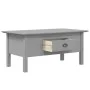 Mesa de centro BODO madera maciza de pino gris 100x55x46 cm de vidaXL, Mesas de centro - Ref: Foro24-355070, Precio: 77,17 €,...