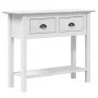 Mesa consola BODO madera maciza de pino blanco 90x34,5x73 cm de vidaXL, Mesas auxiliares - Ref: Foro24-355071, Precio: 102,43...