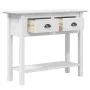 BODO console table solid white pine wood 90x34.5x73 cm by vidaXL, Side tables - Ref: Foro24-355071, Price: 102,43 €, Discount: %